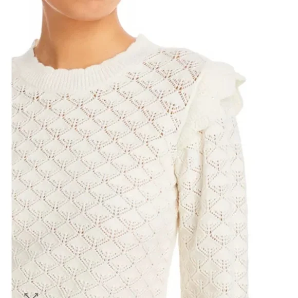 Aqua Cream Crew Neck Sweater - Picture 3 of 9